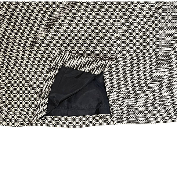 Norton McNaughton Women's Size 14 Pencil Skirt Abstract Geo Print Faux Snaps - Picture 6 of 8